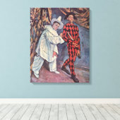 ピエロとハレキン キャンバスプリント (インサイチュ (ウッドフロア))