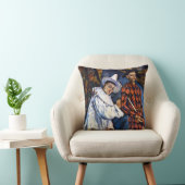 ピエロとハーレクイン、マルディグラbyポール・セザンヌ クッション (椅子)