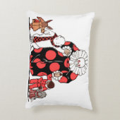 ピエロと友人が弓を引く アクセントクッション (裏面(縦))