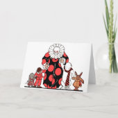 ピエロと友人が弓を引く カード (正面)