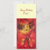 ピエロと赤いリボン,黄色のクリーム 案内状 (裏面)