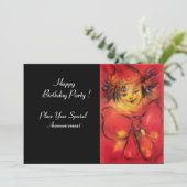 ピエロと赤いリボン、黒い黄色 招待状 (スタンド正面)