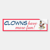 ピエロのおもしろい#4 バンパーステッカー (正面)