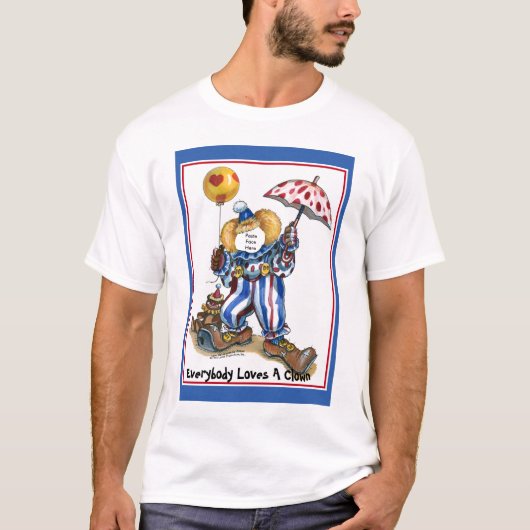 ピエロののり顔 Tシャツ (正面)