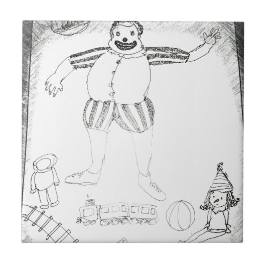 ピエロのまわりに タイル (正面)