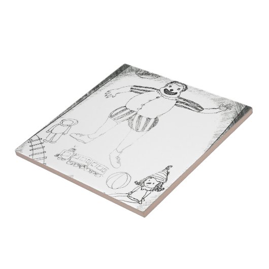 ピエロのまわりに タイル (側面)