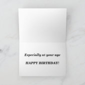 ピエロのまわりに? – デザイナー誕生日カード カード (内部)