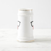 ピエロのガラスおよび鼻 ビールジョッキ (中央)