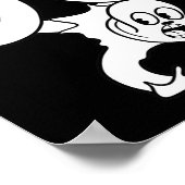 ピエロのゴースト ツイスト ブラックワーク ポスター (角)