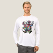 ピエロのスケートボード トライブレンドTシャツ (正面全体)