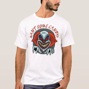 ピエロのハロウィンの精神分析のTシャツ Tシャツ