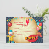 ピエロのパーティの招待状1 招待状 (スタンド正面)