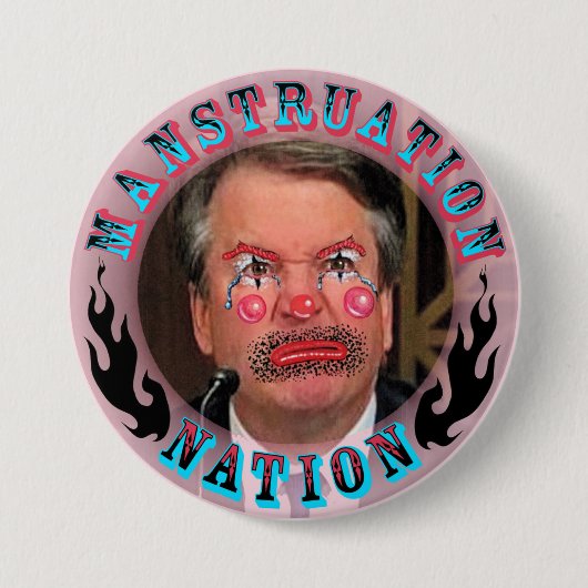 ピエロのビール 缶バッジ (正面)