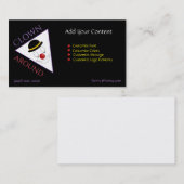 ピエロのロゴの抽象芸術のピエロの芸術のテンプレート 名刺 (正面/裏面)