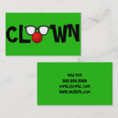ピエロの子どもエンターテイナーサーカスの名刺 名刺 (正面/裏面)