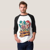 ピエロの犯罪仲間 (お笑いピエロのダジャレ) Tシャツ (正面フル)