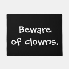 ピエロの用心して下さい ドアマット