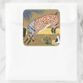 ピエロの素晴らし馬絵画や スクエアシール (バッグ)