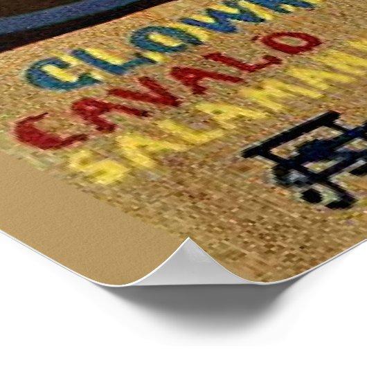 ピエロの素晴らし馬絵画や ポスター (角)