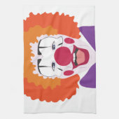 ピエロの頭部 キッチンタオル (縦)