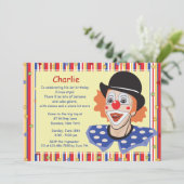 ピエロの顔の招待状 招待状 (スタンド正面)