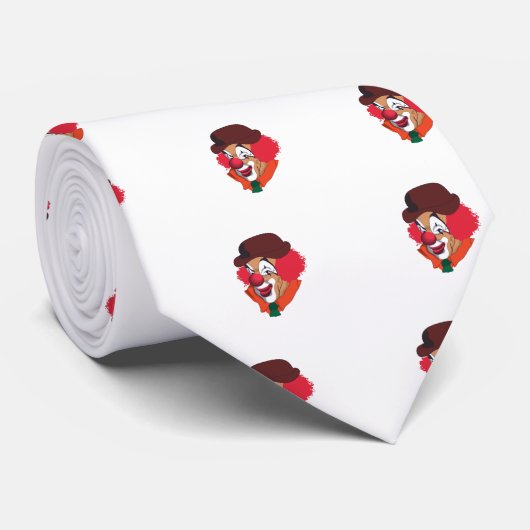 ピエロの顔 ネクタイ (ロール)