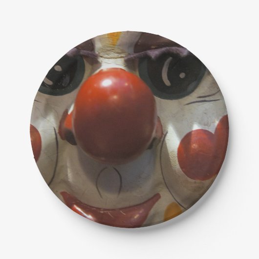 ピエロの顔 ペーパープレート (正面)