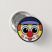 ピエロの顔 缶バッジ (正面&裏面)