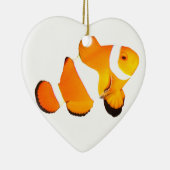 ピエロの魚のハートのクリスマスのオーナメント セラミックオーナメント (右)