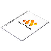 ピエロの魚のパーソナライズなノート ノートブック (左側)