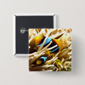 ピエロの魚 缶バッジ (正面&裏面)