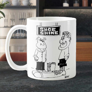 ピエロは靴の輝きに行く。おもしろい コーヒーマグカップ