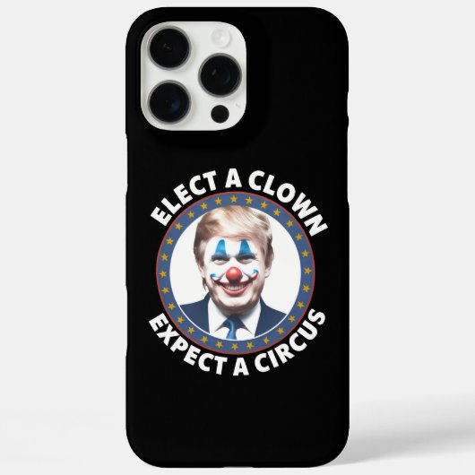ピエロを選べばサーカスが待っている 面白い政治 Case-Mate iPhoneケース (裏面)