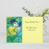 ピエロインGREEN VIOLINプレイヤー/カーニバル顔 招待状 (スタンド正面)