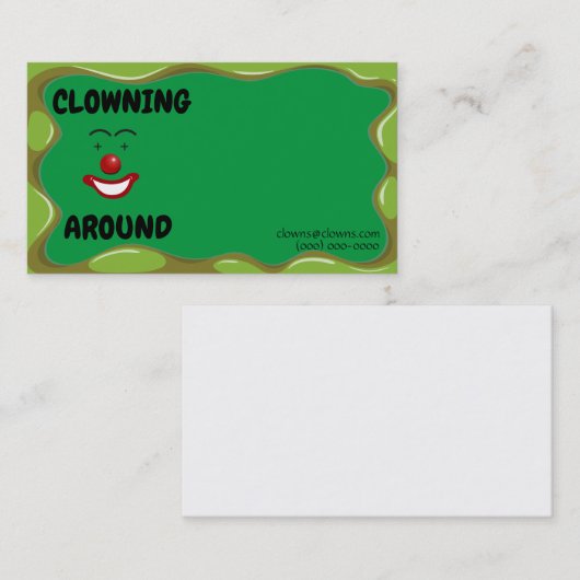 ピエロエンターテイナーロゴ 名刺 (正面/裏面)