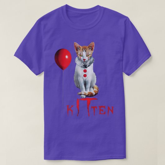 ピエロキャットキッテンハロウィーン Tシャツ (デザイン正面)