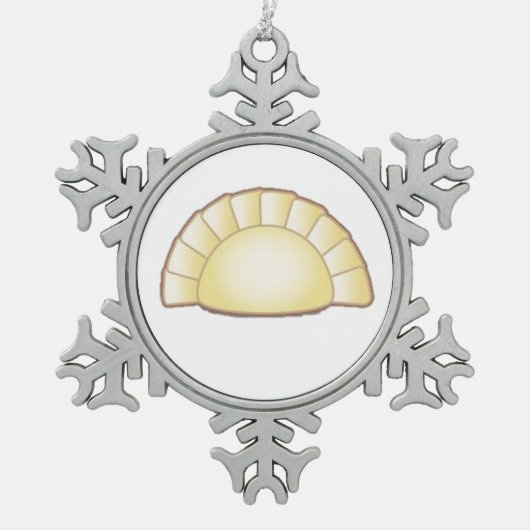 ピエロギフレームオーナメント スノーフレークピューターオーナメント (正面)