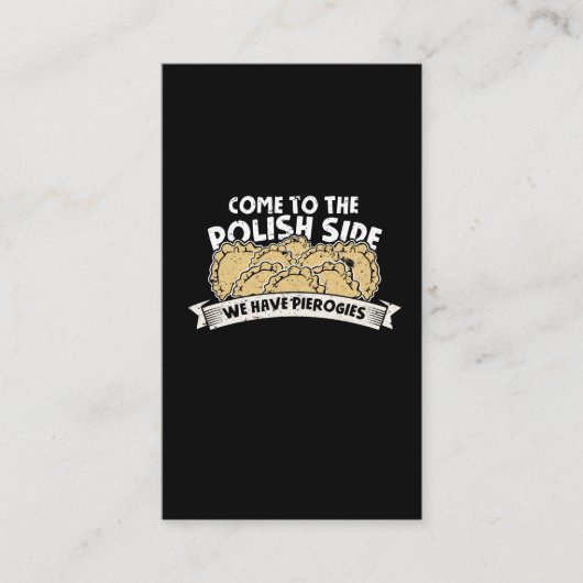 ピエロギメーカーポーランドグルメポーランドヌードル 名刺 (正面)