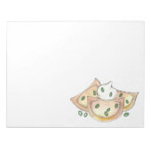 ピエロギースポーランドウクライナ餃子ピエロギフード ノートパッド (正面)