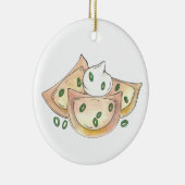 ピエロギースポーランドキュイジーイジーズポテトダンプリンググルメ セラミックオーナメント (右)