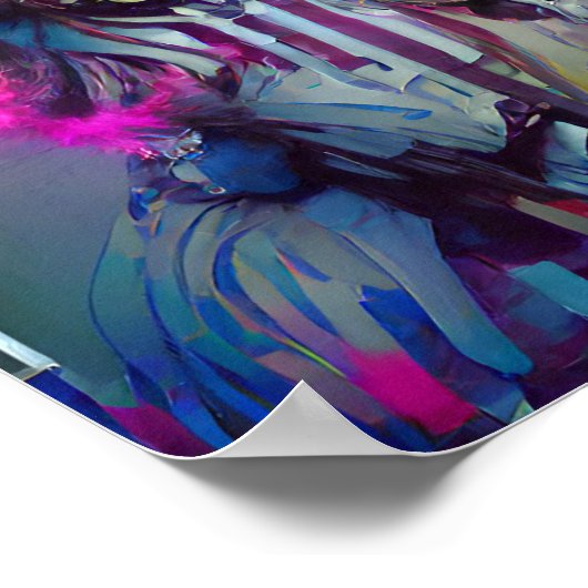 ピエロクイーンファンタジーアートイラストレーションポスター ポスター (角)