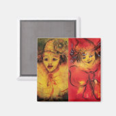 ピエロコレクションヴェネツィアマスカレードピエロ マグネット (正面/裏面)