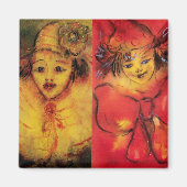 ピエロコレクションヴェネツィアマスカレードピエロ マグネット (正面)