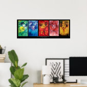 ピエロコレクション/ヴェネチアンマスキードボール ポスター (ホームオフィス)