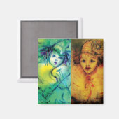 ピエロコレクション/ヴェネチアンマスキードボール マグネット (正面/裏面)