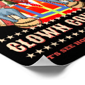 ピエロコンおもしろいグレストランプ大統領が202年に勝利 ポスター (角)