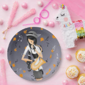 ピエロサクソポニストゴールデン離れズ ペーパープレート (パーティー)