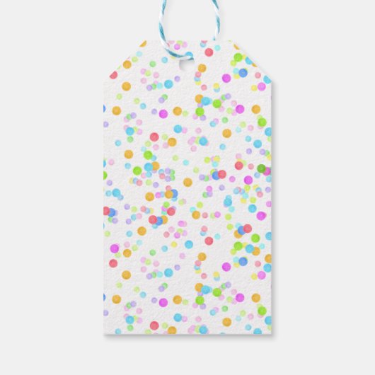 ピエロサーカス誕生日パーティパーソナライズされたー名 ギフトタグ (裏面)