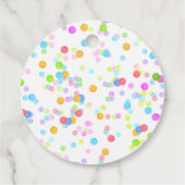 ピエロサーカス誕生日パーティパーソナライズされたー名 フェイバータグ (裏面)