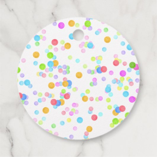 ピエロサーカス誕生日パーティパーソナライズされたー名 フェイバータグ (裏面)